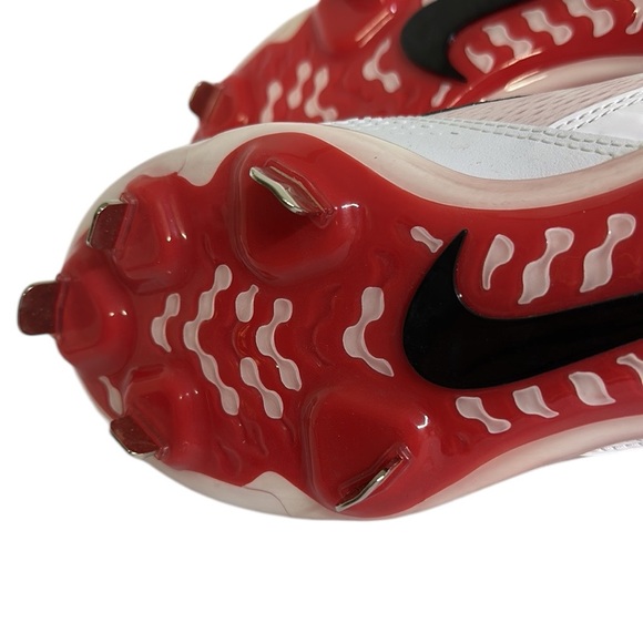 Nike Hyperdiamond 4 Elite React Softball Cleat Spikes University Red White Sz 9 - Picture 6 of 11